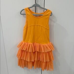 Peek Bright Orange Dress Size 4/5